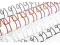Grzbiety do bindowania drutowe czerwone 8 mm FV Grzbiety do bindowania drutowe czerwone 8 mm FV