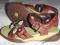 CLARKS skórzane sandałki z guziczkami 7 UK 15,5 cm