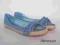 HIT!!!Błękitne *espadryle* - balerinki - 373  r.40