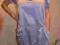Sukienka bombka liliowa zdobiona święta FRANSA 36