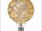 Globe, Krokoeis żarówka złota, E27, 125mm, 40W