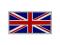 Wielka Brytania FLAGE naszywka 8X5,5cm