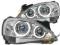 Lampy przednie Opel Corsa C Chrom Angel Eyes DEPO