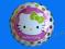 Balon foliowy Hello Kitty Groszki 45 cm Urodziny
