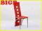 Krzesło met K4 M red salon kuchnia K4-M BIGBDom
