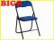 Krzesło met składane K5 blue miękkie BIGBDom