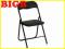 Krzesło met składane K5 czarne miękkie BIGBDom