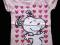 SNOOPY - rewelacyjny dziecięcy t-shirt - 135 cm