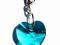 Zawieszka Charms Swarovski Serce 14mm Blue Zircon