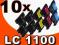 10x BROTHER LC1100 LC980 DCP-145C DCP-165C DCP-375