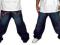 MARSUS BAGGY granatowe spodnie skate hip hop 26 68