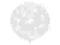 Balon 1m clear, Białe motylki balony OLBON5D-038