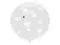 Balon 1m clear, Białe róże balony OLBON4G-038