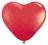 Balony 10cali pastel serca czerwone 100szt 092MD