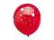 Balony 14cali Crystal Royal Red Serca,50szt ślub