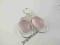 Chelcedon różowy srebrny kolor eleganckie