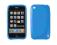 Etui Gumowane Back Case iPhone 3G niebieski