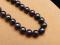 PERŁA CZARNA NASZYJNIK 45 cm PROMOCJA