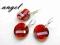 SWAROVSKI TWIST RED MAGMA 18+18+18 KOMPLET SREBRO