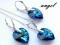 SWAROVSKI XILION HEART BERMUDA BLUE 14mm KOMPLET