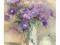 Plakat obraz 40x50cm WGX-3818 VASE OF LILAC FLOWER