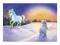 Plakat obraz 40x30cm WGX-4838 UNICORN AND POLAR BE