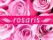 rosaris - roze RÓŻYCZKI METALOWE kwiatuszki HIT!