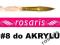 rosaris - PĘDZELEK DO AKRYLU *8 mm* CZERWONA KUNA