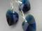 Komplet SWAROVSKI Heart serca 18mm SREBRO kolory