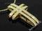 złoty krzyż + łańcuszek z kryształami Swarovski uk
