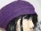 HAJDI----śliczna czapka fiolet ......