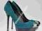 Gianmarco Lorenzi Double Platform Pump Blue