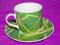 Filiżanka ze spodkiem do zielonej herbaty