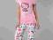 HELLO KITTY Lovely piżama kolorowa spodnie róż L