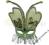 Maska Motyl LUX z czułkami Karnawał Sylwester bal