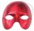 *OKAZJA* Maska Metalik czerwona * sylwester