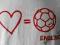 NOWY T-SHIRT PUMA LOVE=FOOTBALL ANGLIA ROZ M