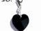 Zawieszka Charms Swarovski Heart Serce Jet