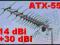 ANTENA telewizyjna ATX 55w, DVB-T ,wzmacniacz TV
