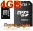 Adata Micro SDHC 4GB Class 4 +Adapter SD NOWA WaWa