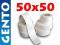 Etykiety termiczne białe 50x50 naklejki ZEBRA