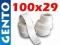 Etykiety termiczne białe 100x29 naklejki ZEBRA