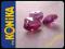 6202 - Heart Serce Swarovski Fuchsia 10mm