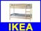 IKEA MYDAL ŁÓŻKO PIĘTROWE + 2 MATERACE SPRĘŻYNOWE