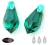 6000 Swarovski Tear Drop 11mm Emerald