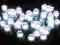 LAMPKI CHOINKOWE 100 LED BIAŁE 5M DIODOWE ŁĄCZENIE