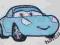 AUTO błękit samochód naszywki aplikacje dziecięce
