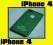 iPhone 4 -Obudowa -złota/zielona- Najwyższa Jakość