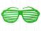 Okulaty ŻALUZJE ZIELONE maska strój OKR4-003a