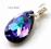 SWAROVSKI MIGDAL HELIOTROPE CHARMS SREBRO 16MM NEW